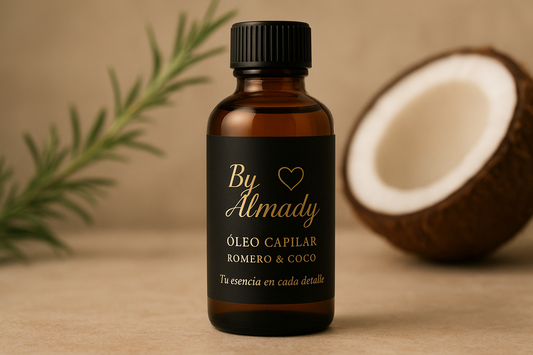 Wax melts artesanales, aceite capilar de coco y Romero